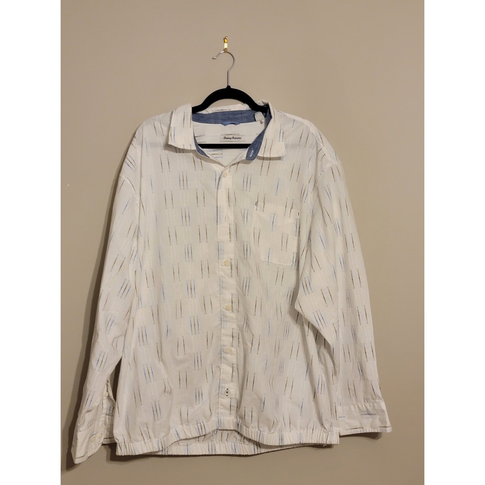 Tommy Bahama Lonh Sleeve 3x Beach Button‎ Down